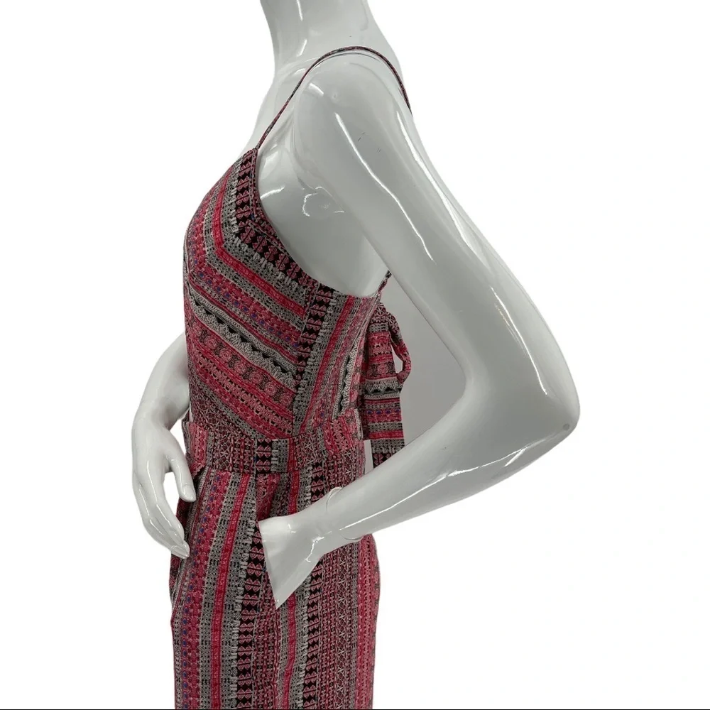 Hommage Printed Cut Out Chest Back Jumpsuit Size M - Picture 6 of 12